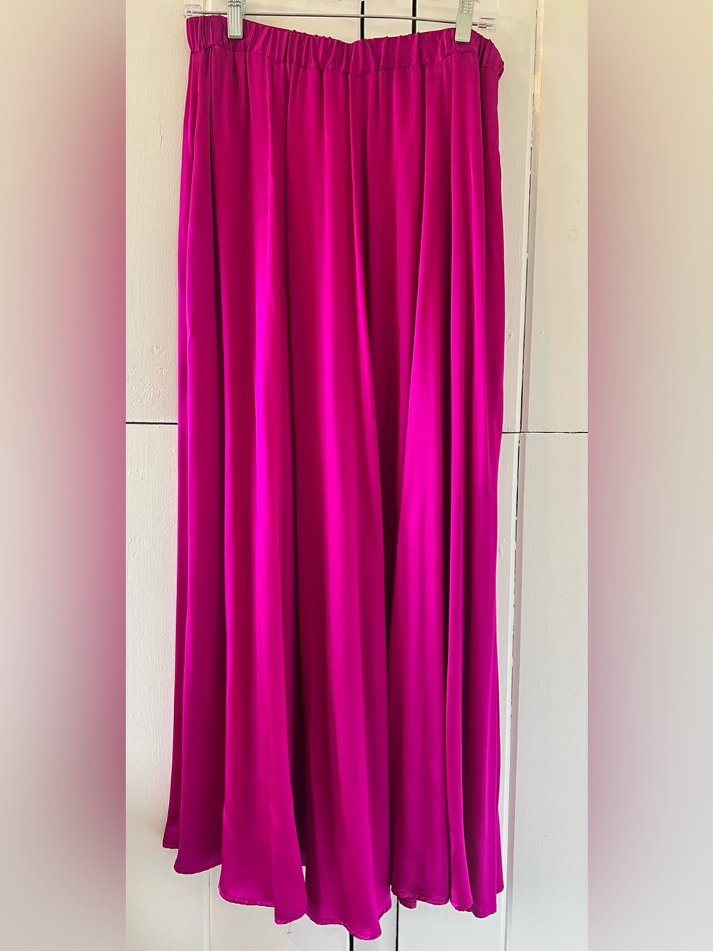 Fuchsia Maxi Skirt - Elegant Flowing Women's Skirt